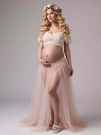 Ethereal Fairy Maternity Fashion Portrait