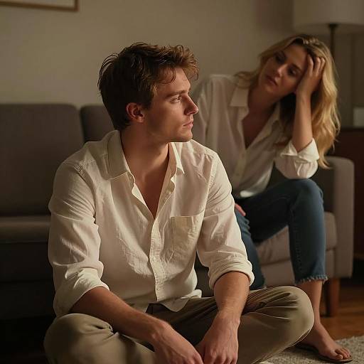 Intimate Encounter in Soft Shadows