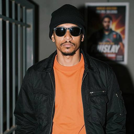 Mysterious Man in Urban Setting