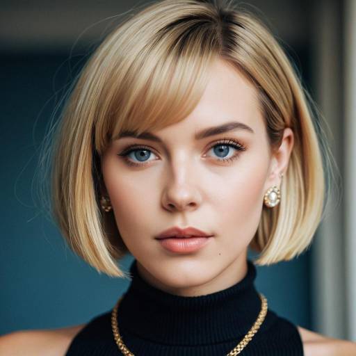 Stylish Honey Blonde Bob Hair Look