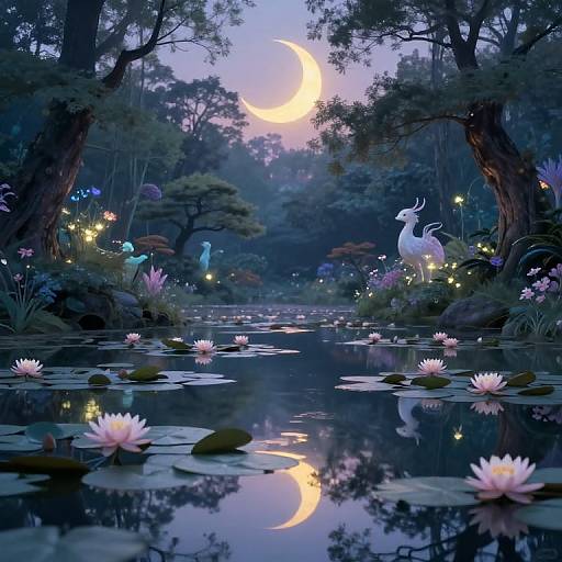 Ethereal Twilight Enchanted Forest