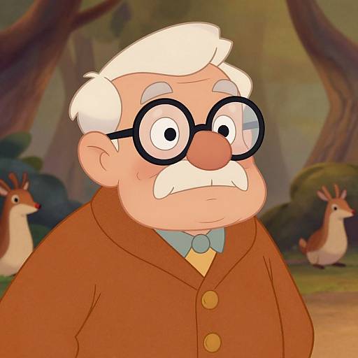 Kindly Disney Elderly Character Illustration