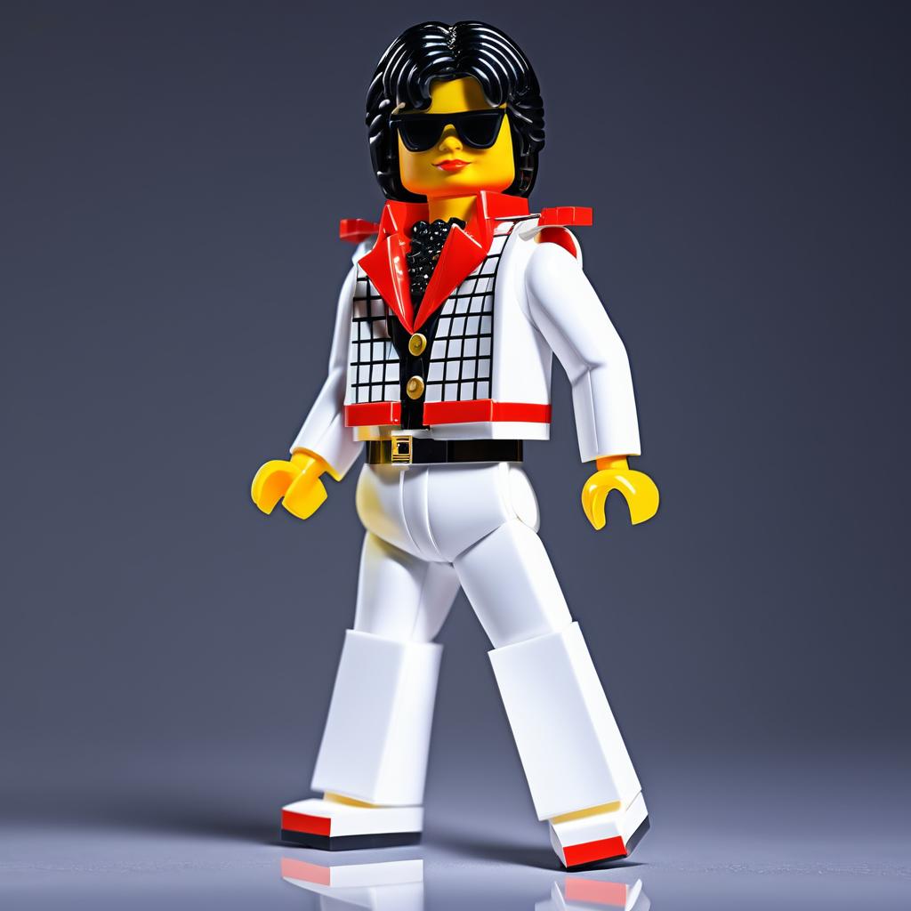 Michael Jackson as a Detailed Lego Figurine