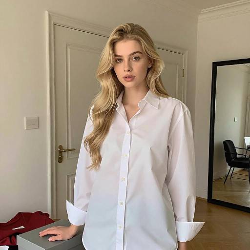 Portrait of Woman in White Shirt