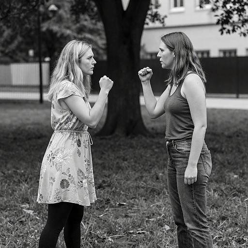 Dramatic Argument in a Park Setting