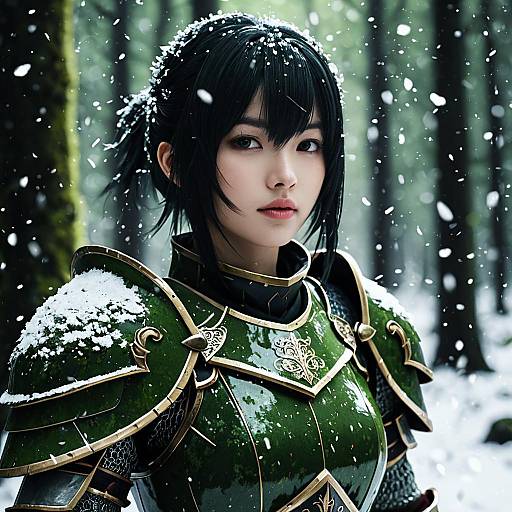 Enchanting 3D Anime Knight Portrait