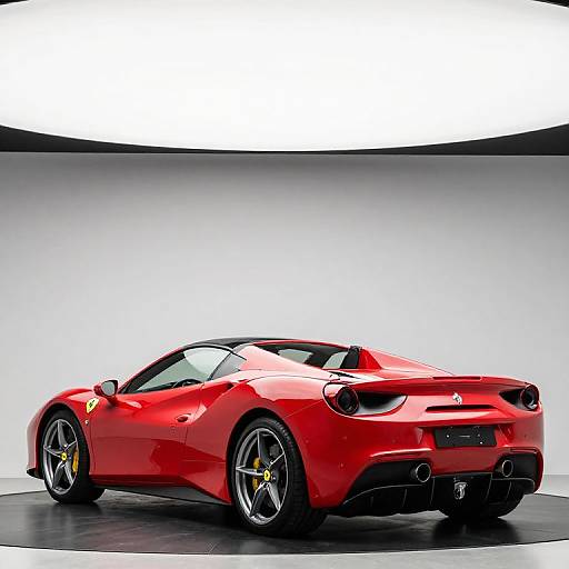 Sleek Red 2018 Ferrari 488 Spider