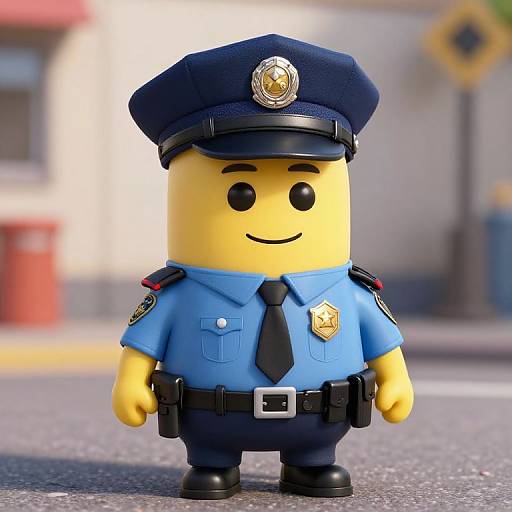 Mini Me PoliceB Man Character