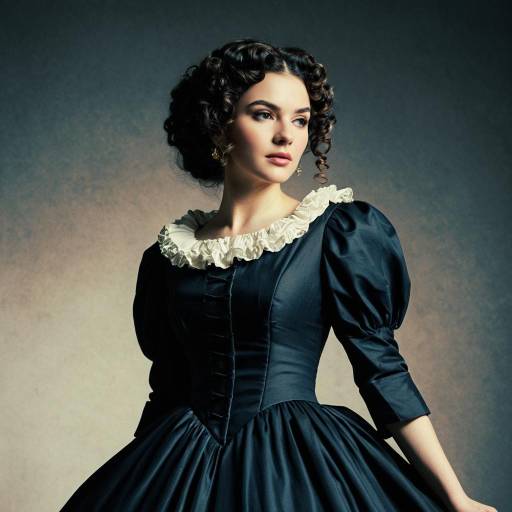 Elegant Emilia Cosplay Costume with Vintage Flair