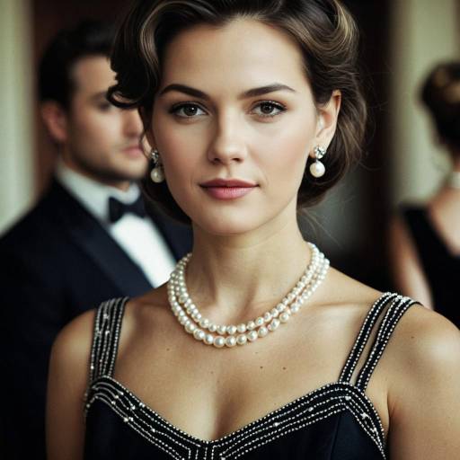 Realistic Trim Hairstyle with Jewelry Display