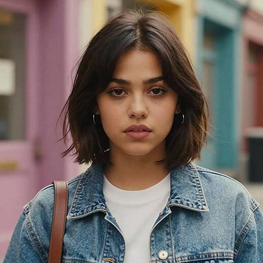 Jenna Ortega Short Hair Urban Portrait