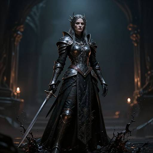 Detailed Medieval Undead Death Knight