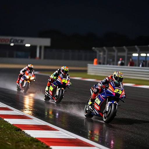 Neon MotoGP Night Race Action