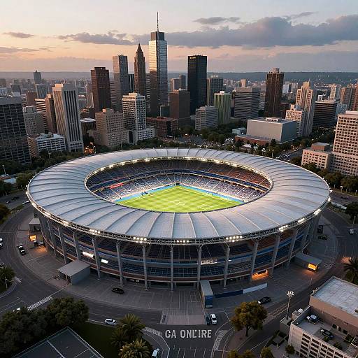 Customizable Stadium Design Aerial View