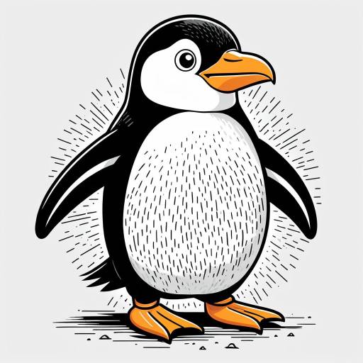 Cartoon Sports Injured Penguin Vector