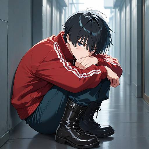 Illustration of Kaneda shoutarou (akira), akira (manga) in the style of Maromi (am97)