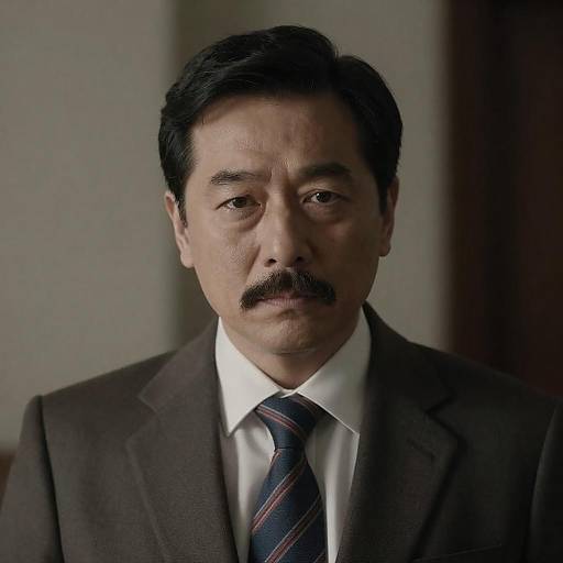 Dramatic Portrait of Middle-Aged Man