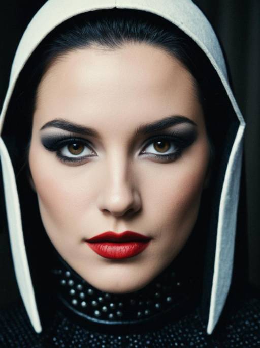 Dramatic She-Costume Headshot with Makeup