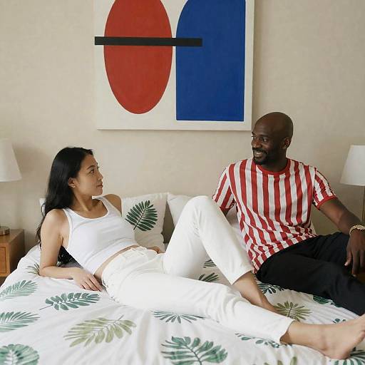 Intimate Moment Between Two Cultures