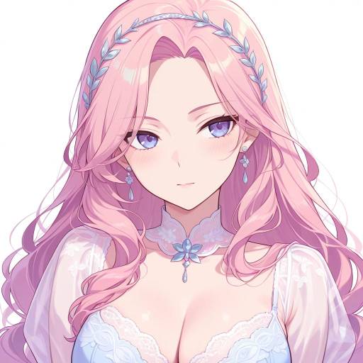 Sultry Lingerie Portrait with Pastel Elegance Sultry Lingerie Portrait with Pastel Elegance