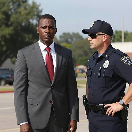 Outdoor Encounter Between Two Men