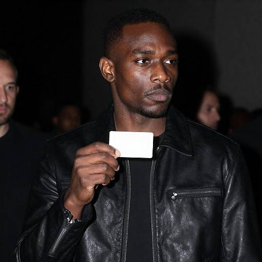 Moody Portrait of a Dark-Skinned Man