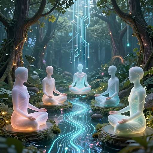 AI-Guided Mindfulness in Futuristic Space