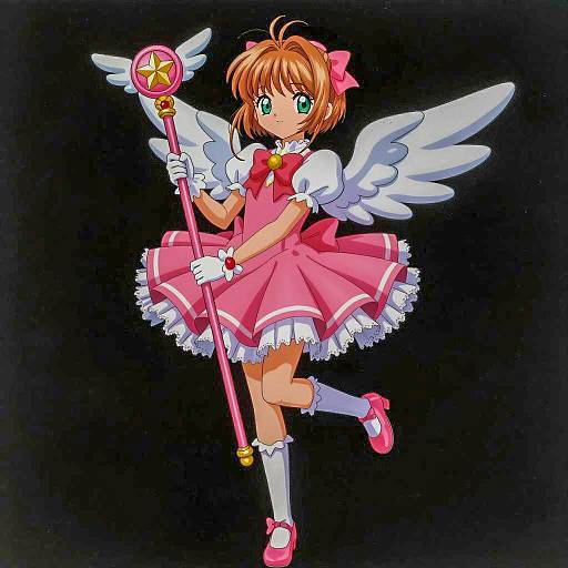 Enchanting Anime Girl with Wings