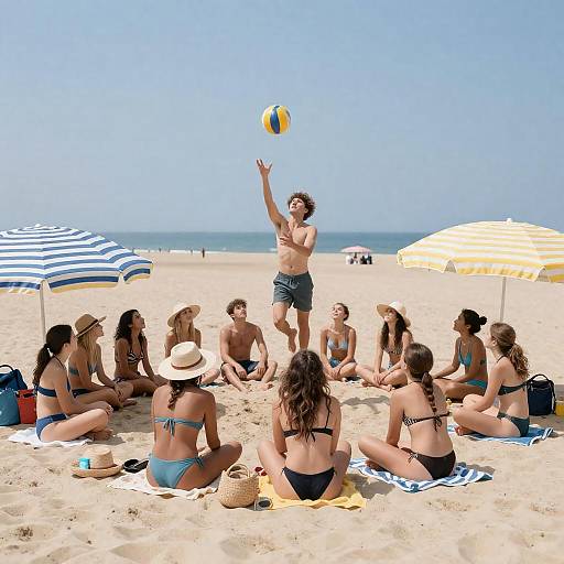 Beach Day Fun with Friends
