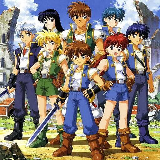 Chrono Trigger Heroic Party Artwork