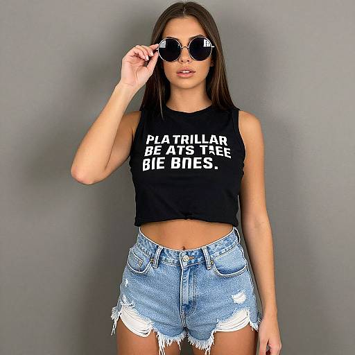 Casual Chic Woman in Summer Outfit