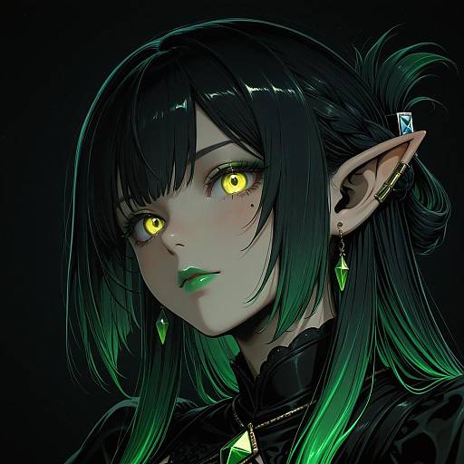 Illustration of Hanabatake chaika, nijisanji in the style of Aoba (smartbeat)