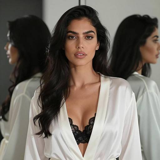 Elegant Portrait of a Woman in White