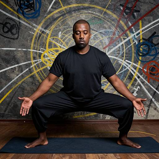 Jackson Pollock Style Kanye Yoga