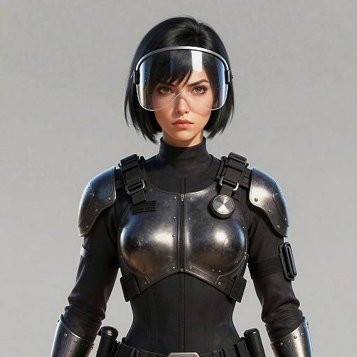 Futuristic Female Riot Police Concept
