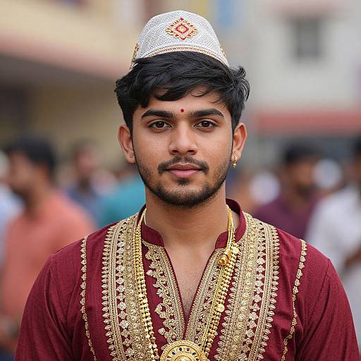 Realistic Krishna Jayanti Costume Portrait