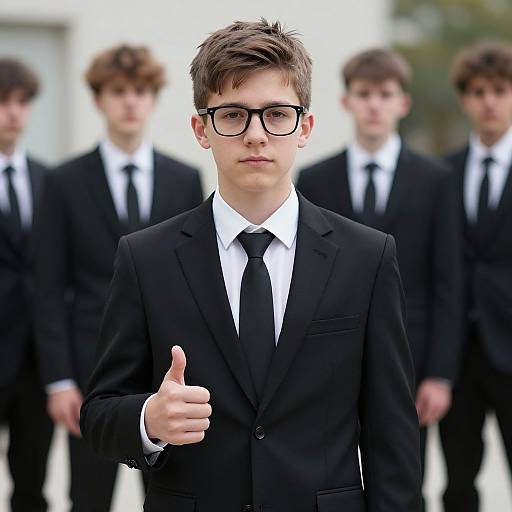 Realistic Mafia Underboss Boy Portrait