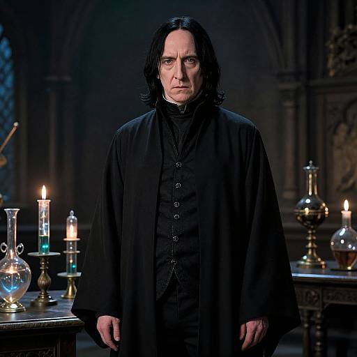 Elegant Severus Snape in Potion Room