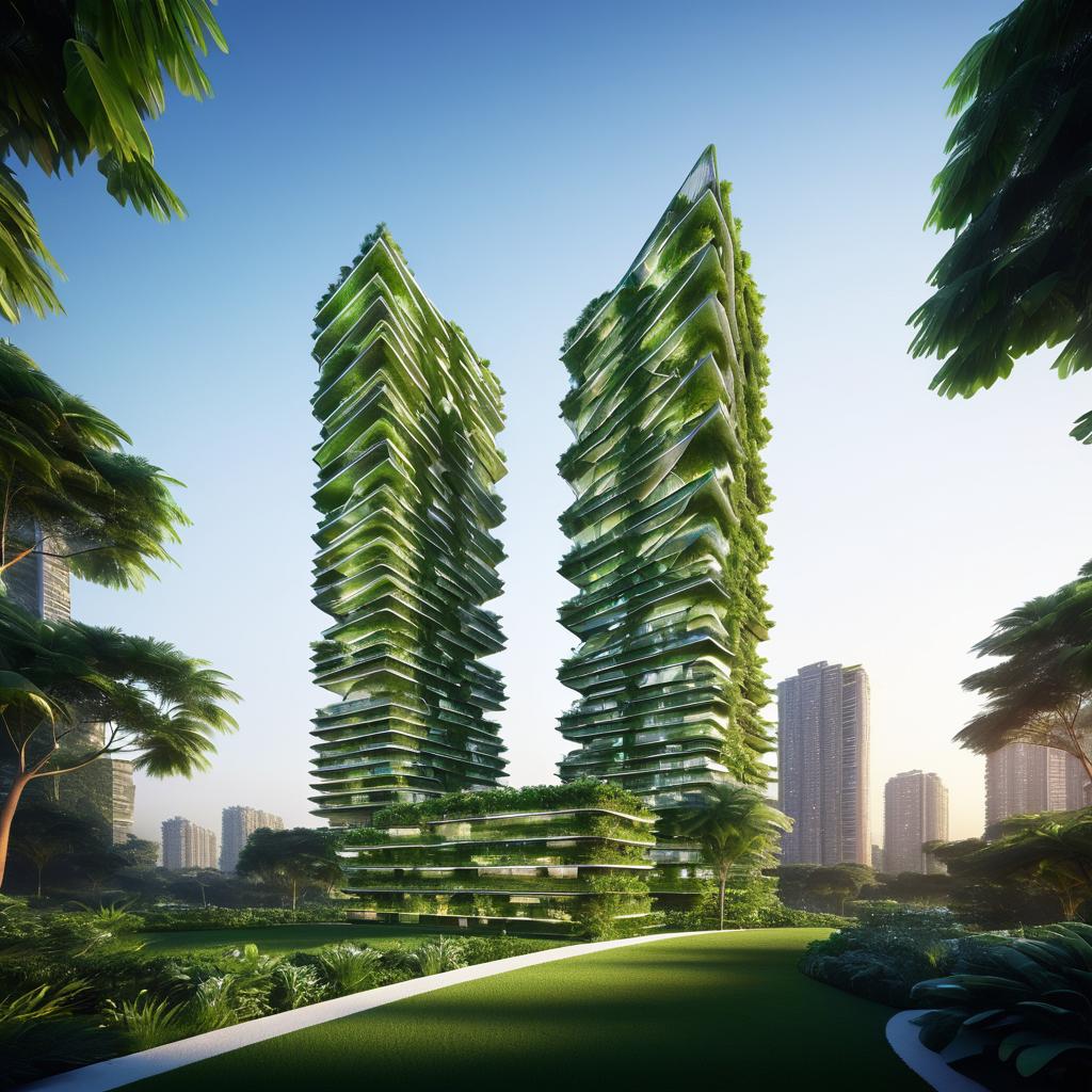 Futuristic Sustainable Skyscraper Design