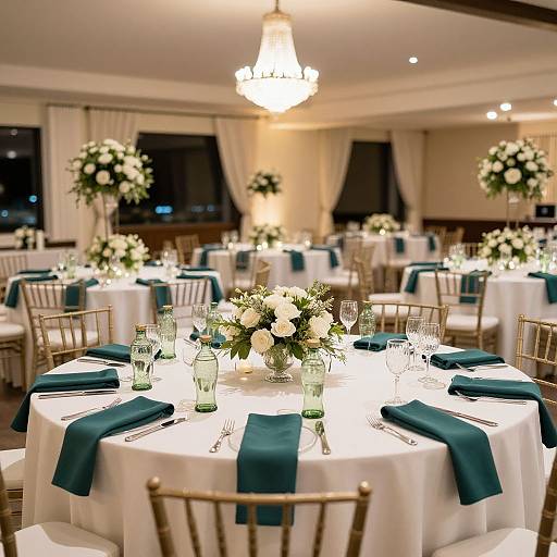 Elegant Wedding Reception Table Setup