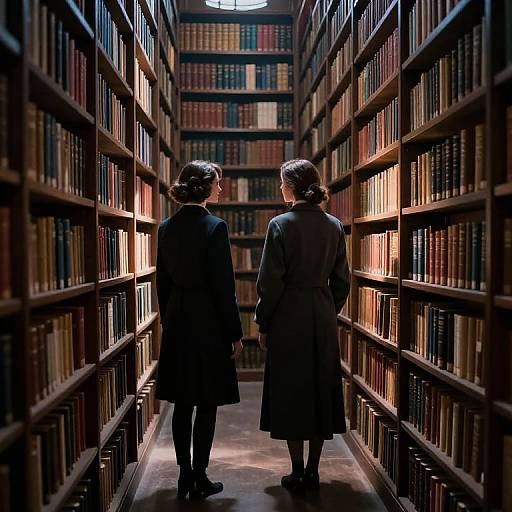 Mystical Labyrinthine Library Encounter