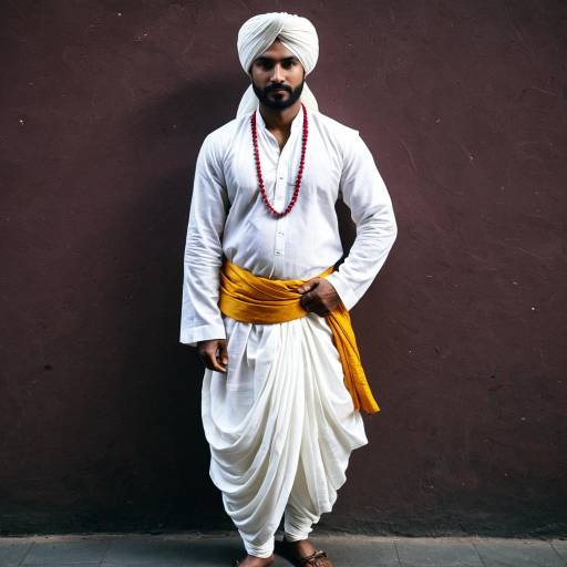 Authentic Ganpat Cosplay in Traditional Attire