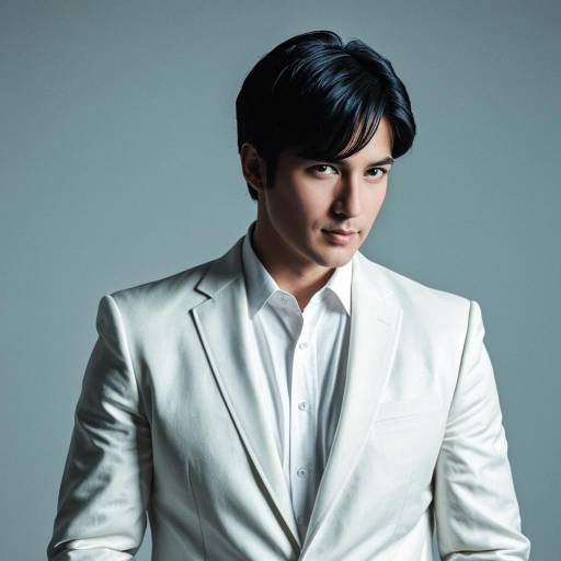 Man in White Suit Jacket Portrait