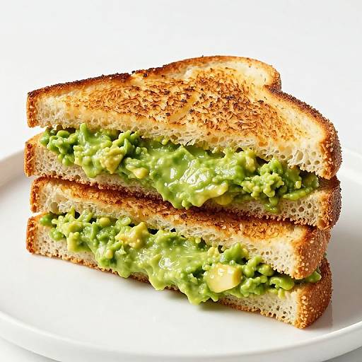 Stacked Grilled Cheese with Guacamole