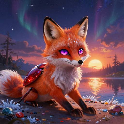 Epic Ruby Scarab Anime Portrait