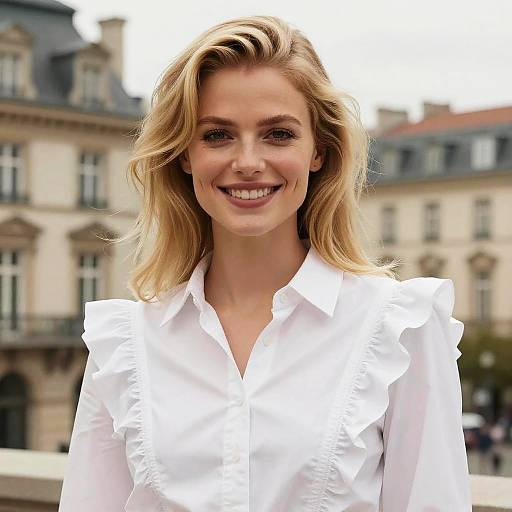 Hyperreal Fashion Portrait: Blonde Woman