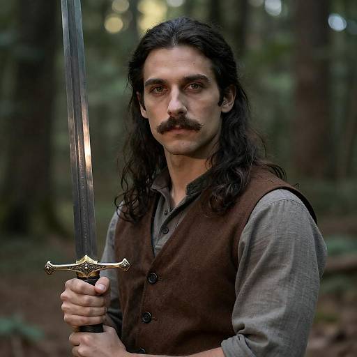 Calm Warrior in Enchanted Forest