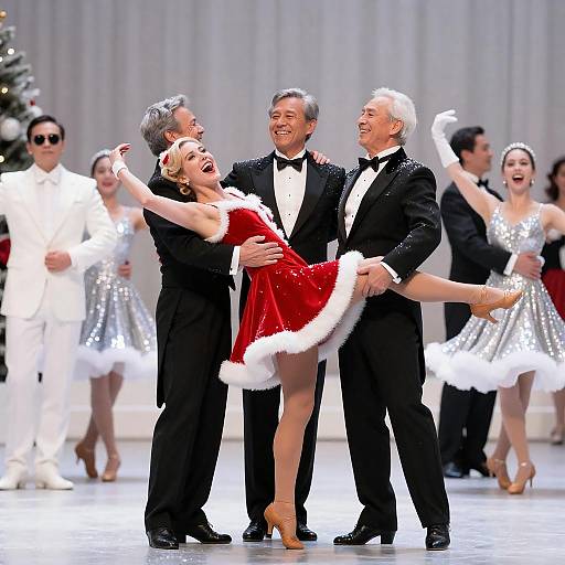Joyful Christmas Dance Performance Celebration