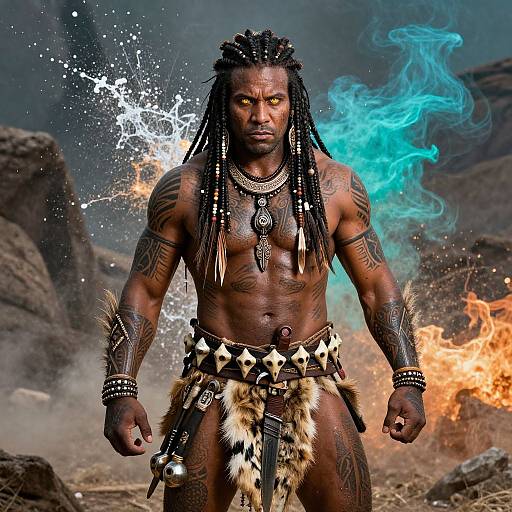 Yarok the Tribal Warrior Portrait