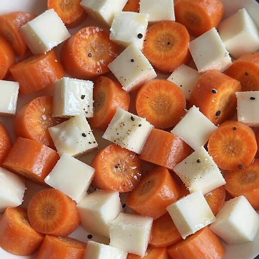Carrot and Cheese Salad with Black Pepper